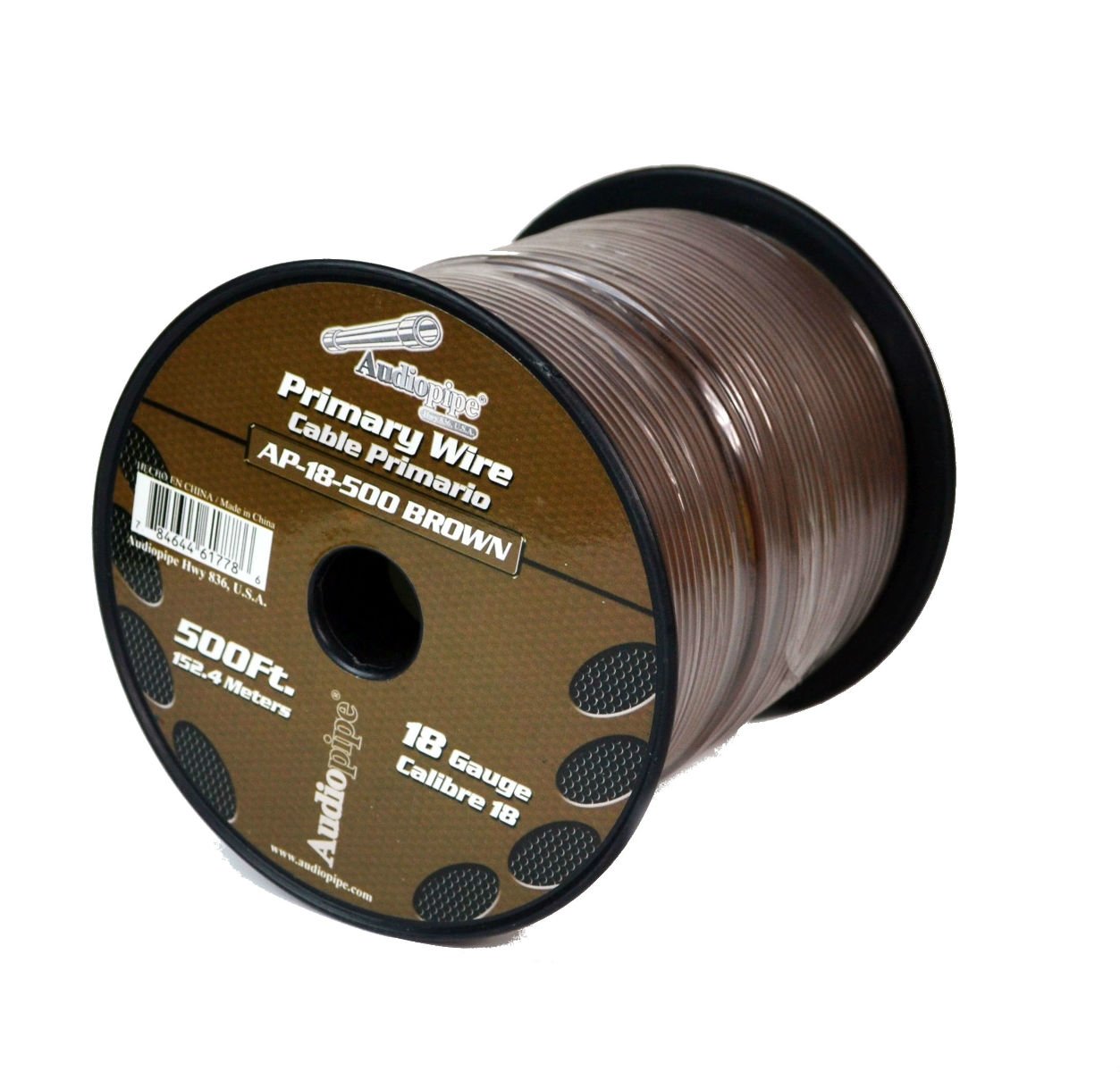 Audiopipe AP18500BROWN 18 Gauge 500Ft Primary Wire Brown