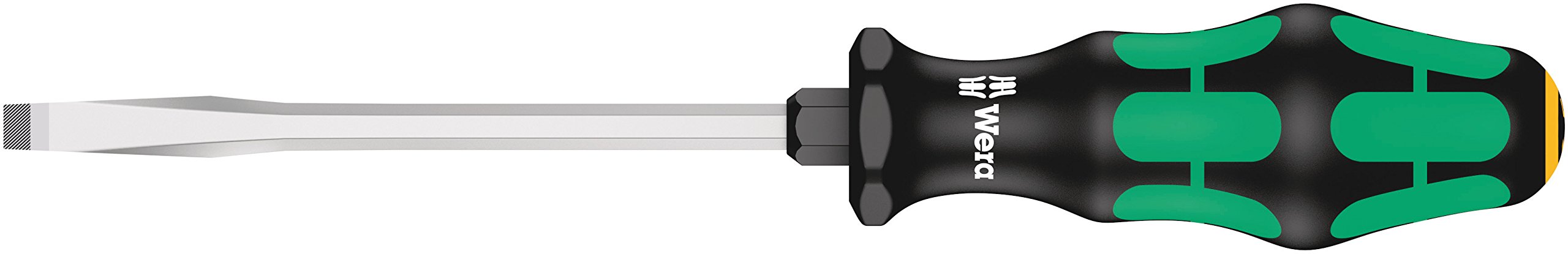 Wera 05007674001 Kraftform Plus 334 SK Slotted Screwdriver, Lasertip, 6.5mm Head, 5" Blade Length