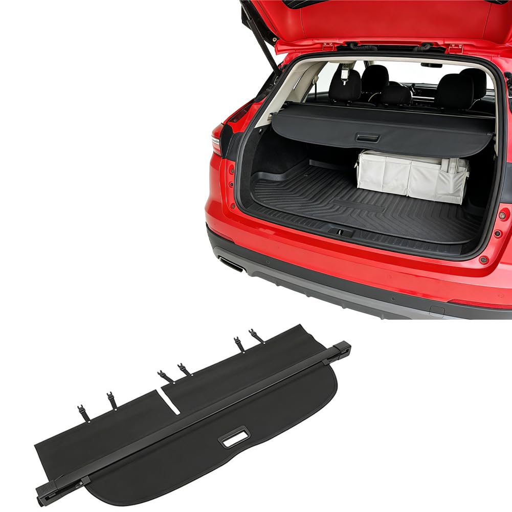 Vesul No Gap Cargo Cover Compatible with Nissan Murano Platinum SL SV S 2015-2024 Security Shade Shield Retractable Tonneau Cover Anti-Peeping Luggage Privacy Screen with Extra Canvas Cover