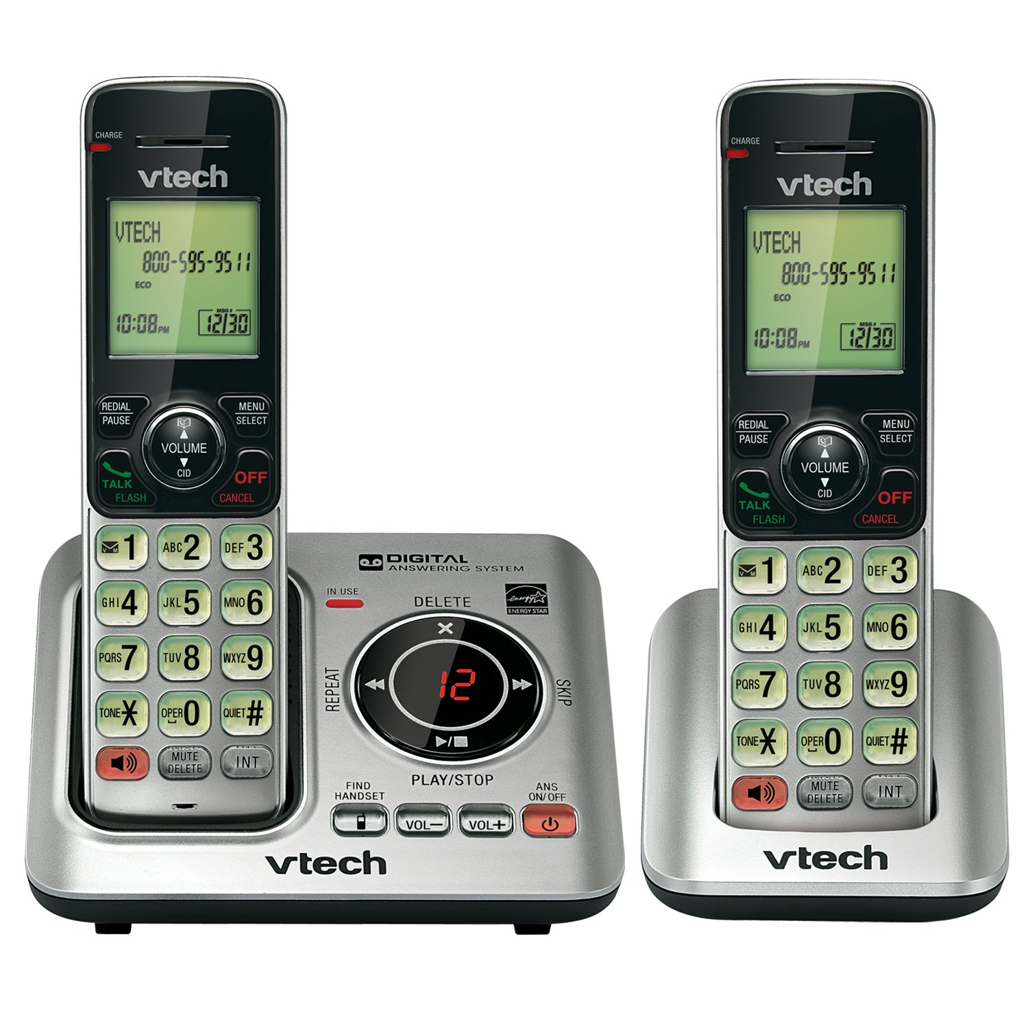 VTech VTCS6629-2 DECT 6.0 Expandable Speakerphone w/Caller ID (2-Handset System)