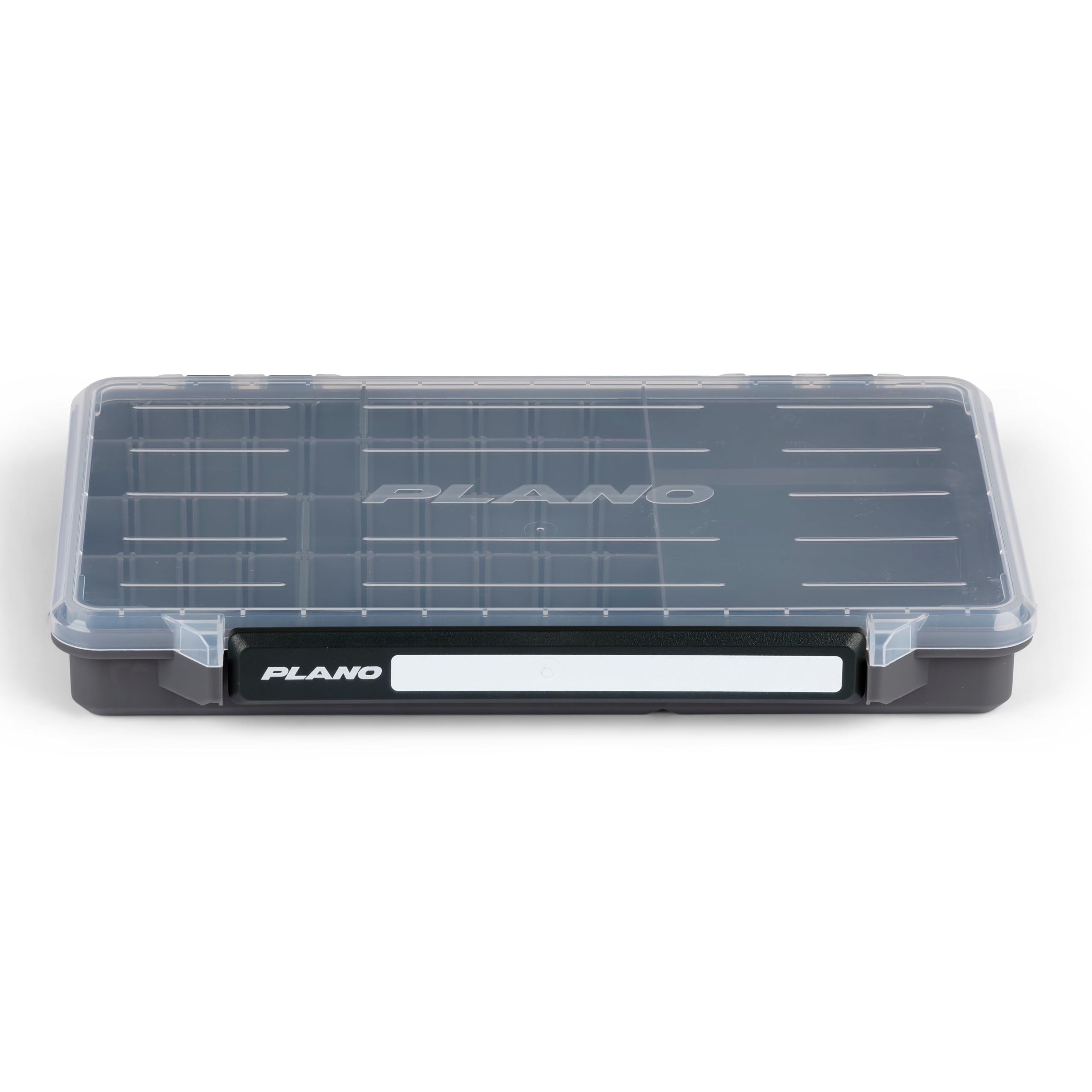 Plano StowAway 3700 50/50 Split Stow Tackle Box, with Corrosion-Preventive Rustricor, Single Latch Design, Transparent DuraView Lid, Stackable Storage for Fishing Bait, Lures and Gear