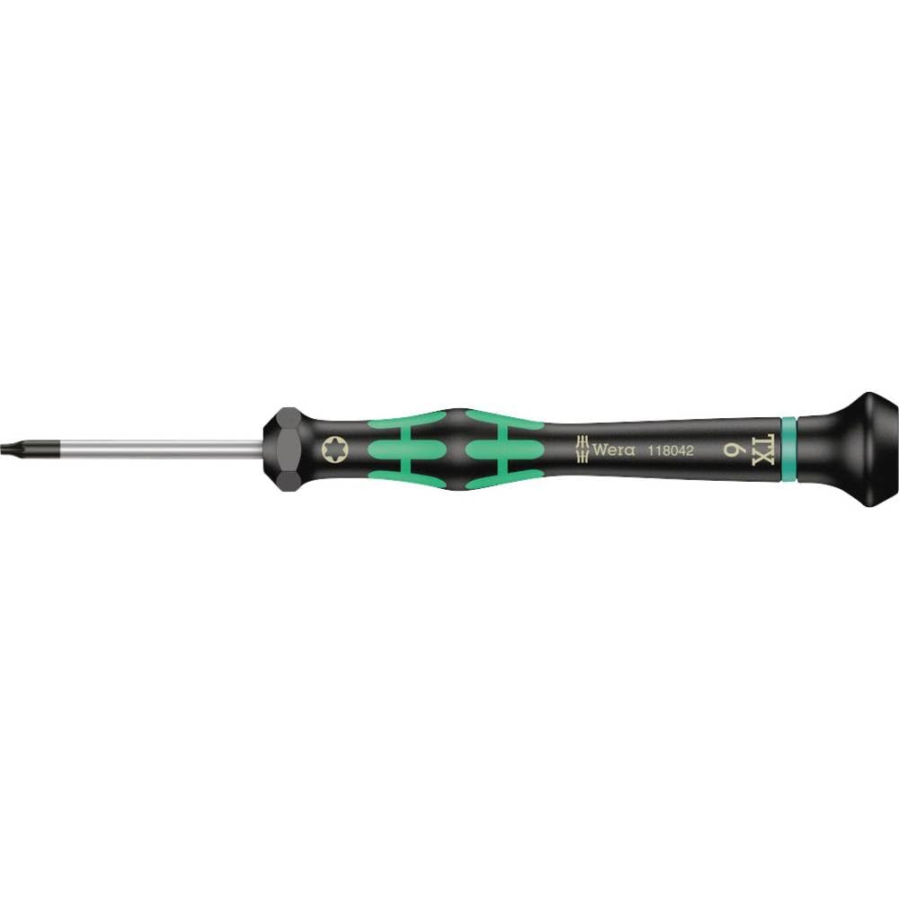 Wera 05118042001 Kraftform Micro 2067 Torx TX Electronics Precision Screwdriver, TX6 Head, 40mm Blade Length