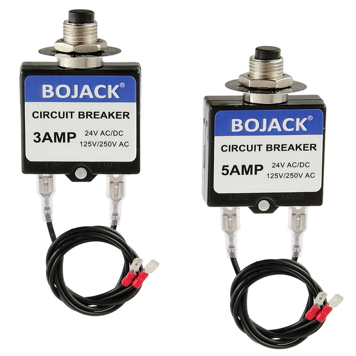 BOJACK 3 Amp 5 Amp Resettable Fuse HVAC Tools Circuit Tester