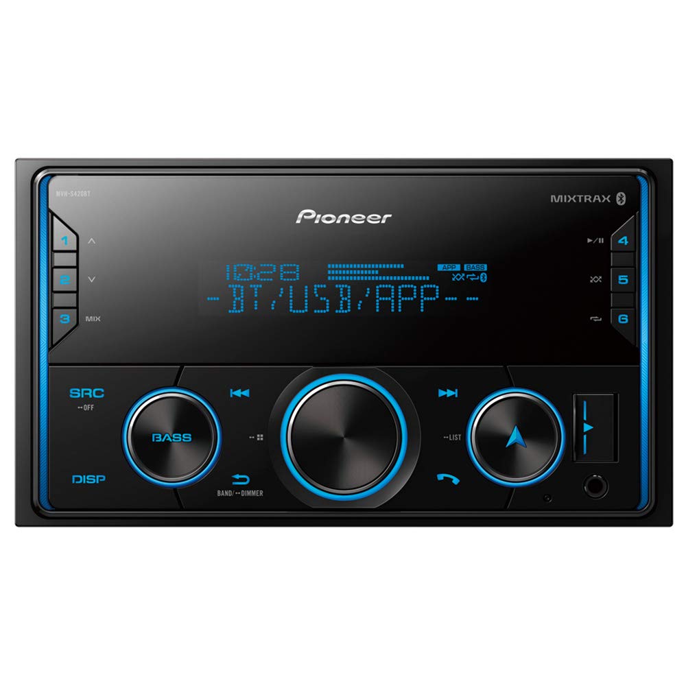 Pioneer MVHS420BT Mechless Double Din Receiver with Bluetooth