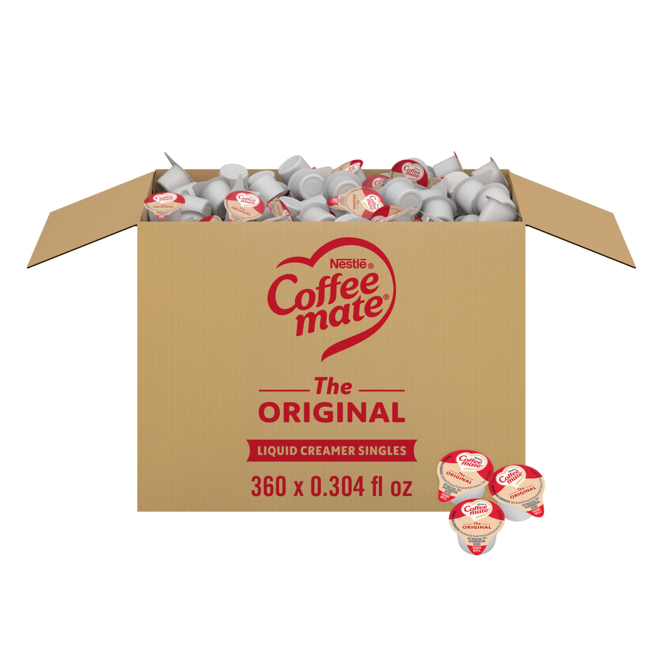 Nestle Coffee mate Coffee Creamer, Original, Liquid Creamer Singles, Non Dairy, No Refrigeration, 0.375 fl oz Tubs (Pack of 360)