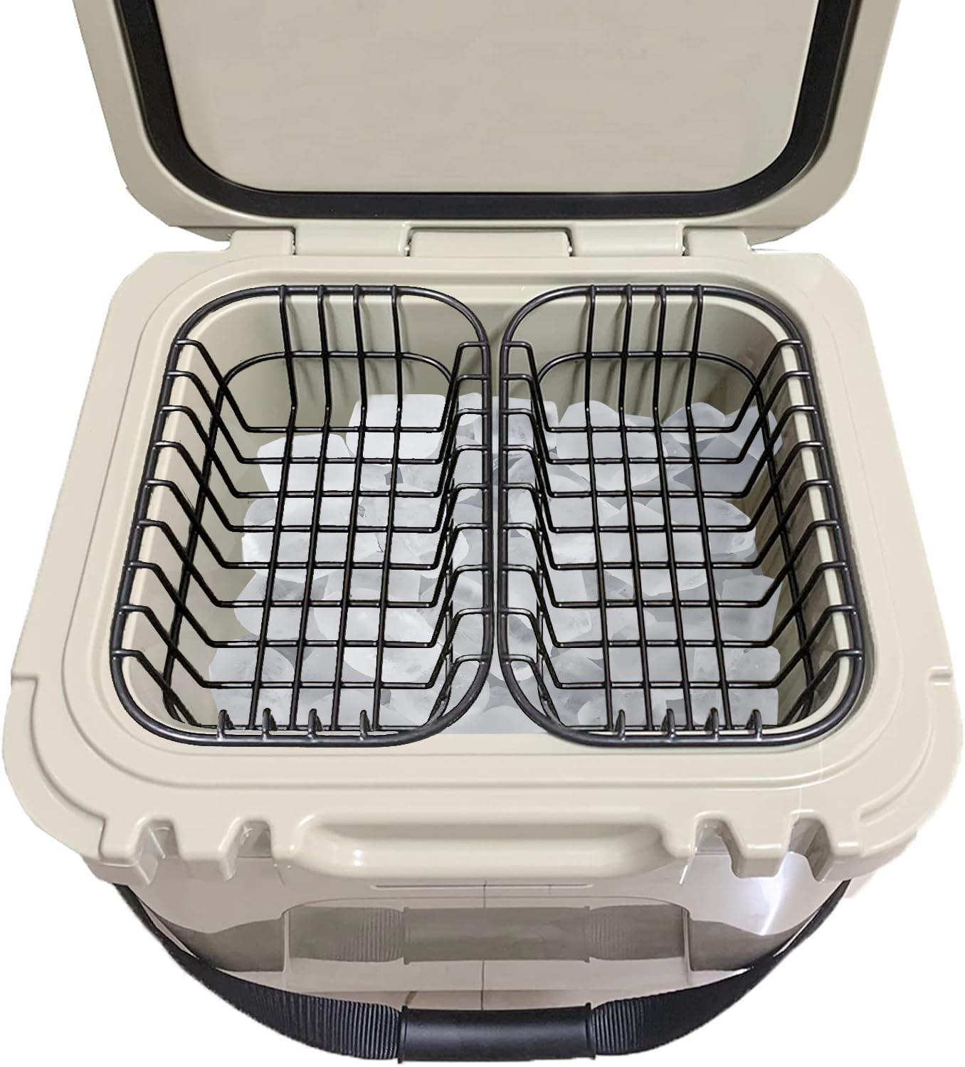 2-Pack Cooler Basket Compatible with Yeti Roadie 24 and 32, Dry Goods Wire Cooler Rack Storage Will Keep Smaller Items Dry and Stay Goods High for Roadie 24 Ice Chest Good to Hold Fruit, Utensils, etc