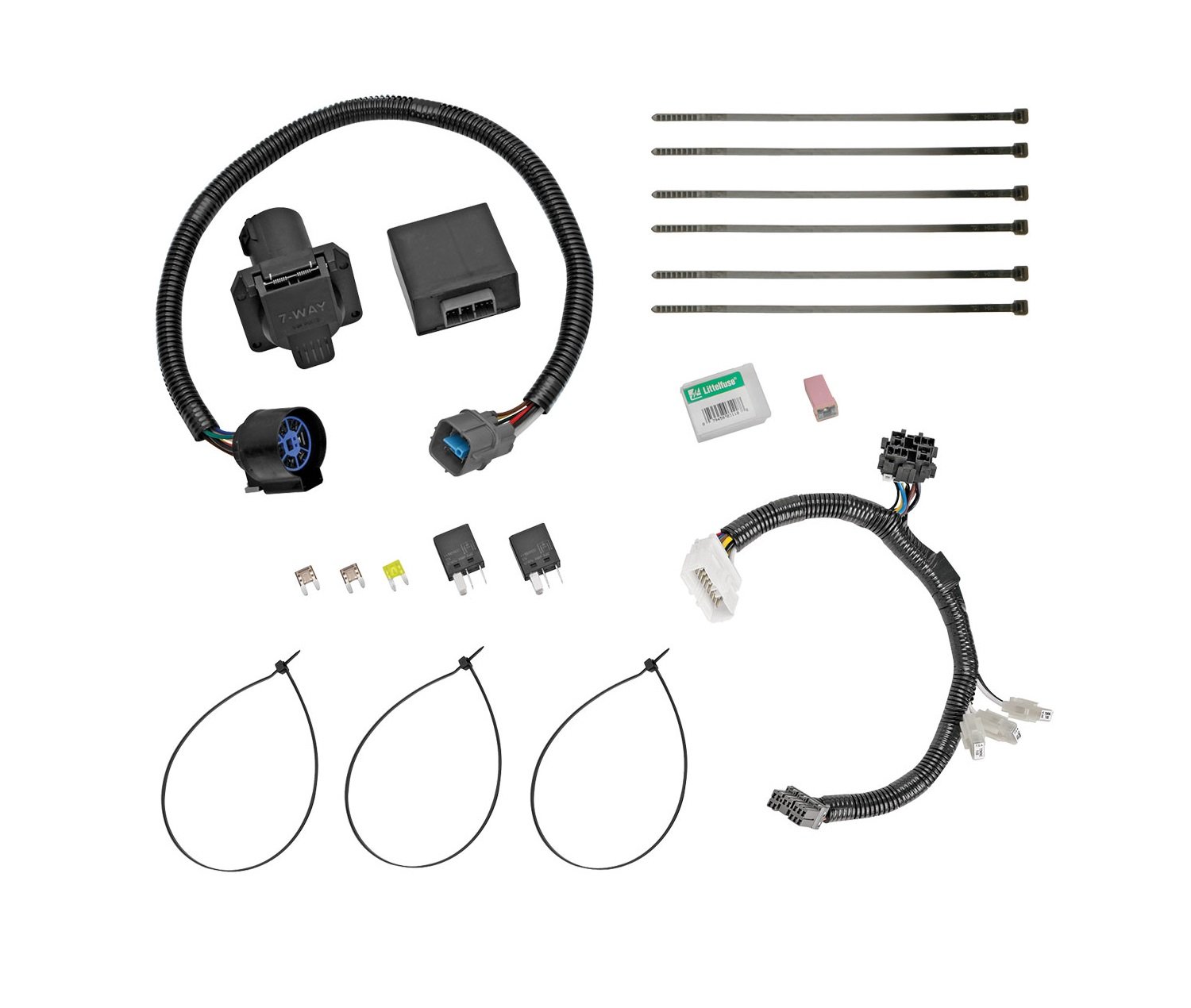 Tekonsha 118265 Tow Harness Wiring Package 7-Way w/Circuit Protected ModuLite