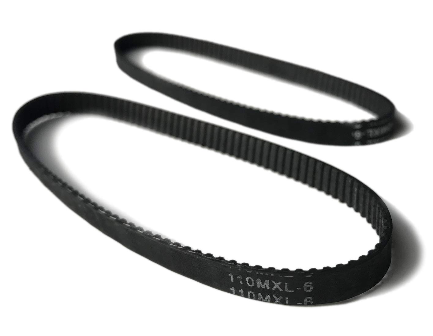 JOUNJIP Mini Saw Replacement Drive Belts - 110MXL-6 for TruePower 919, Drill Master and Other brand's Mini Miter Cut-Off Chop Saw (2 Pack)