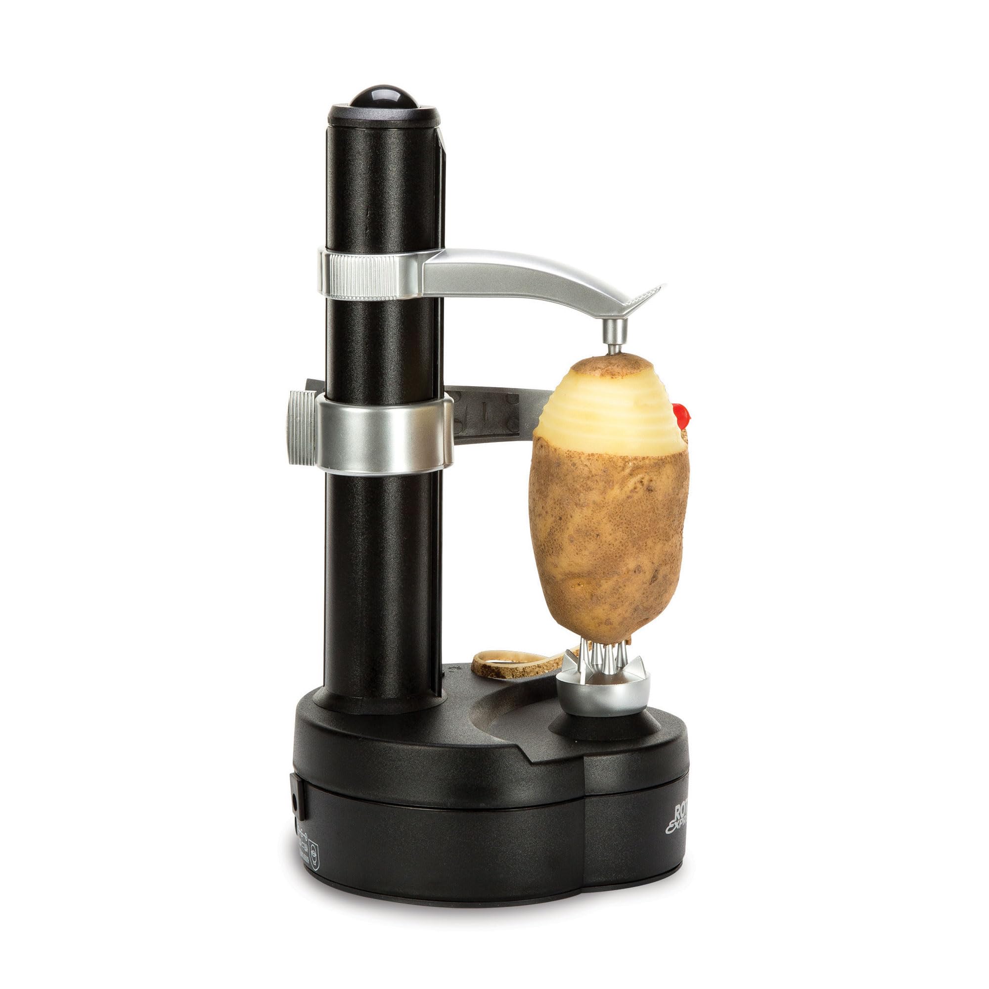Starfrit Rotato Express Electric Peeler - 2 Spare Blades - Safe & Easy to Use - Effortlessly Peels Vegetables and Fruit