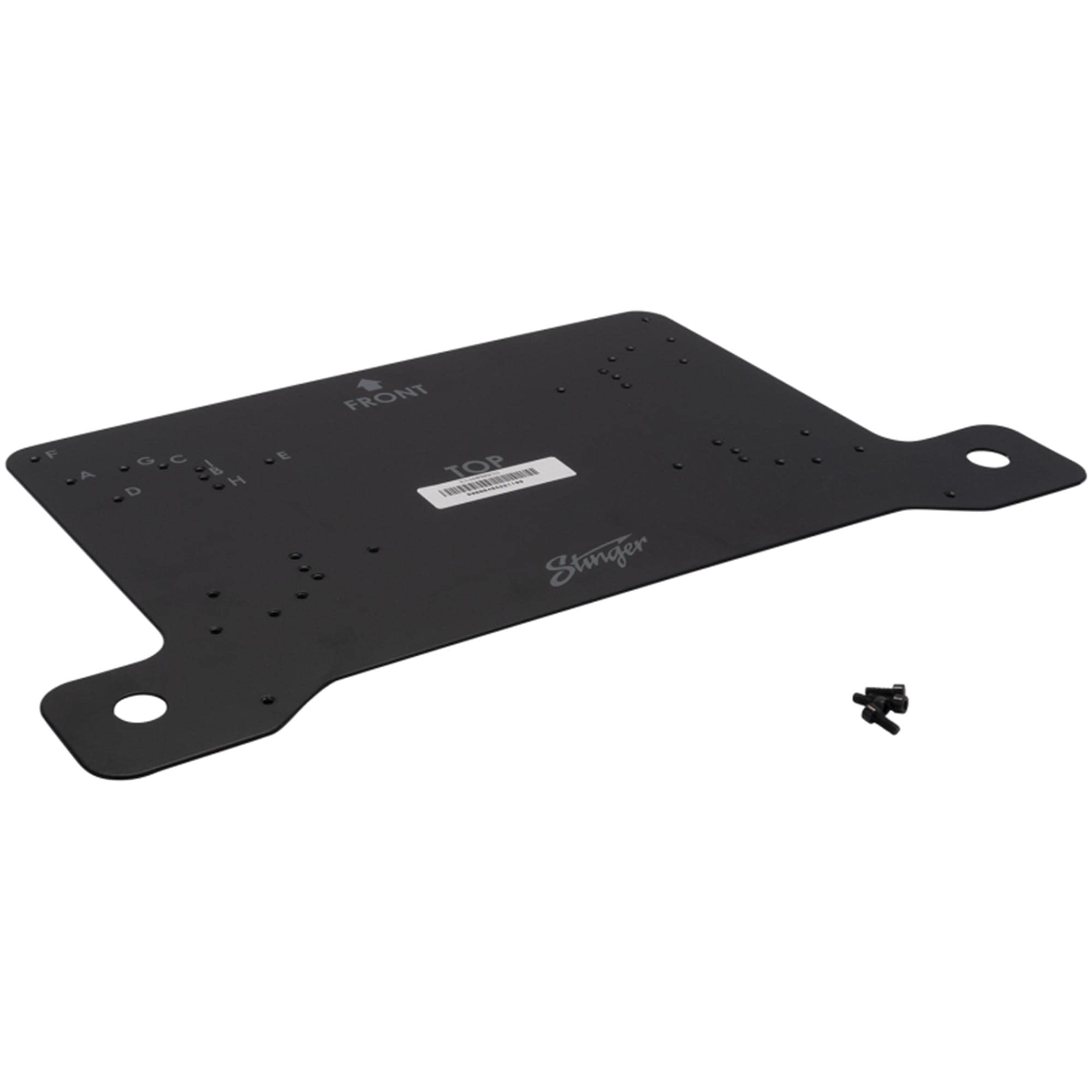STINGER Under-Seat Amplifier Mounting Bracket for Wranglers with Predrilled & Threaded Holes with Hardware, Driver or Passenger Side Mounting (Jeep Wrangler JL - Drivers Side)