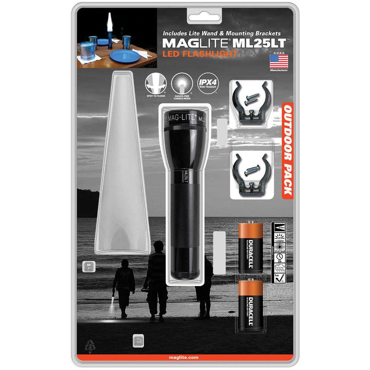 Maglite ML25LT-I2TQG ML25LT 2C LED Flashlight w/Lite Wand (White)