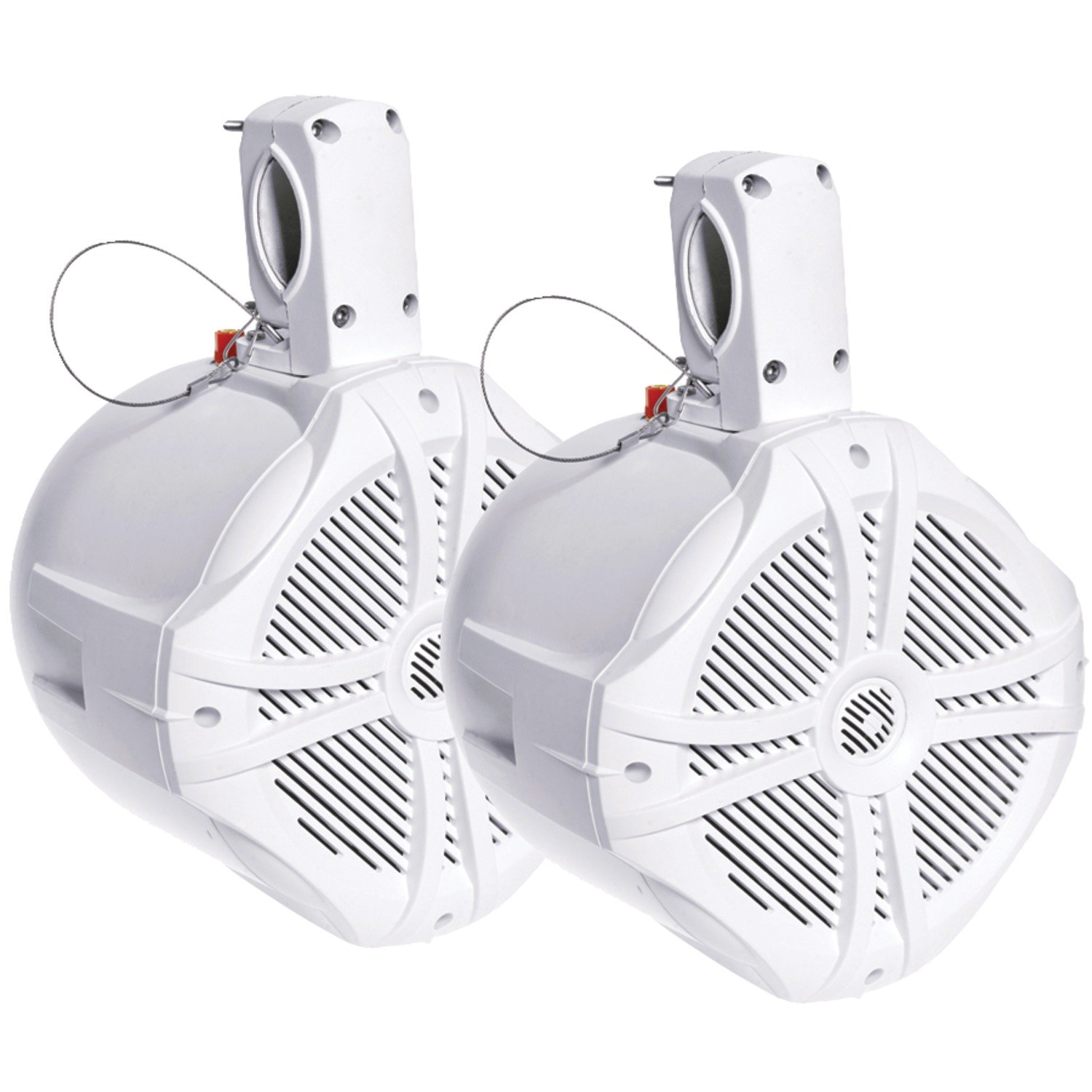 Power Acoustik MWT65W Marine 6.5" 500 Watt Wake Tower Speaker White (Pair)