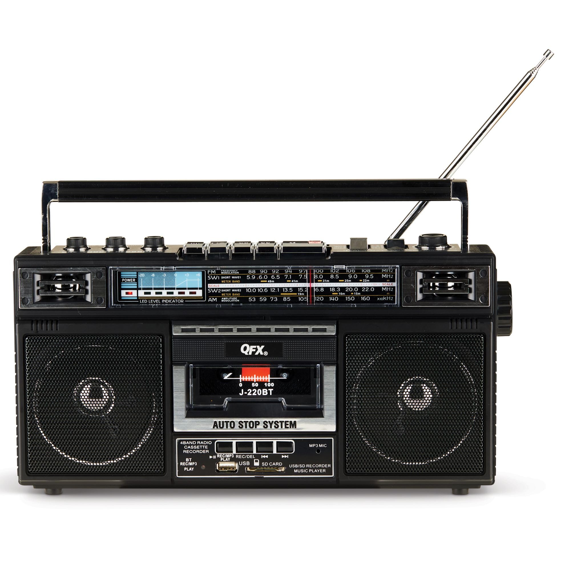 QFX J-220BT Radio/Cassette Radio