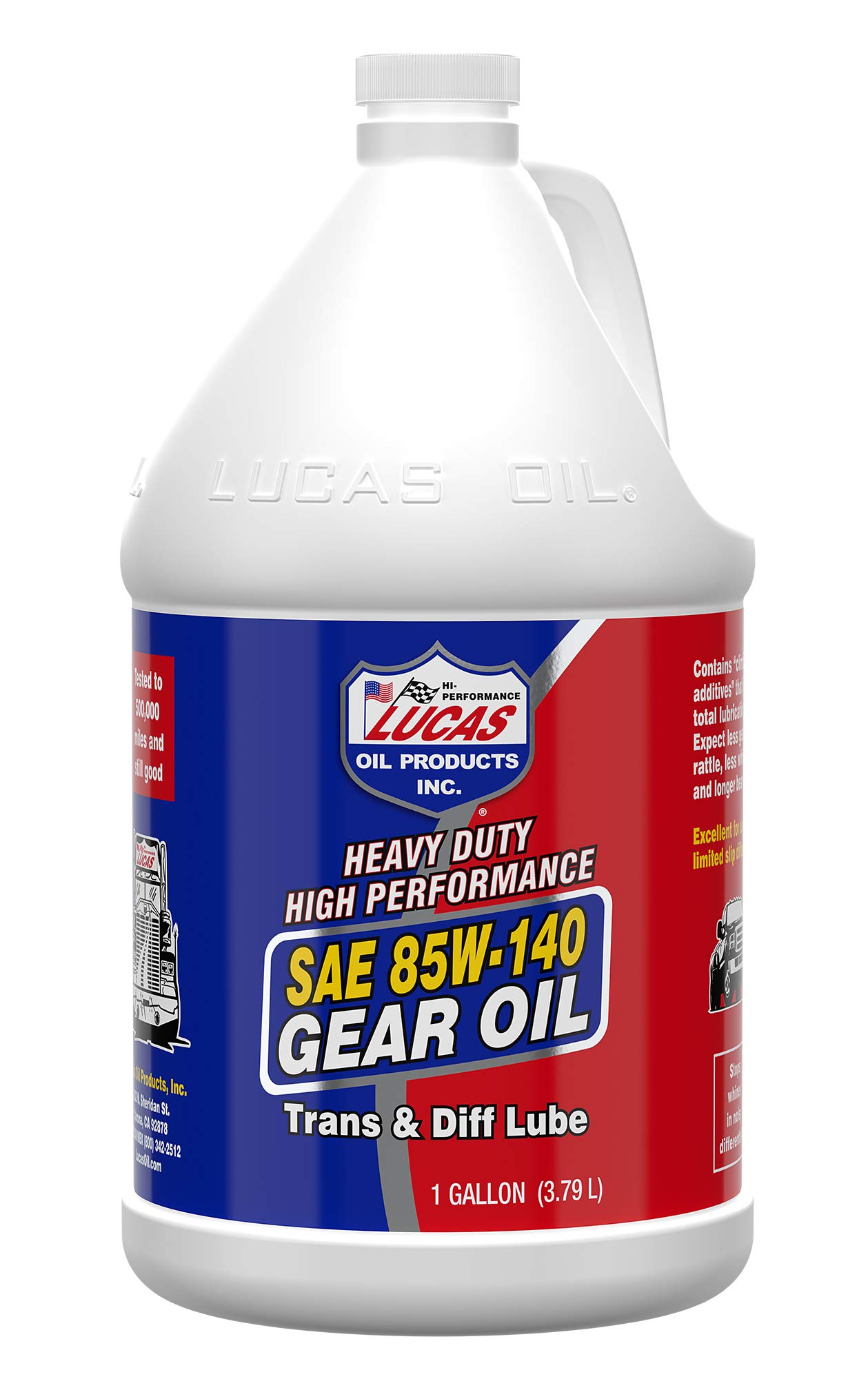Lucas Oil 10045LUCAS SAE 85W-140 Plus H/D Gear Oil 1 Gallon