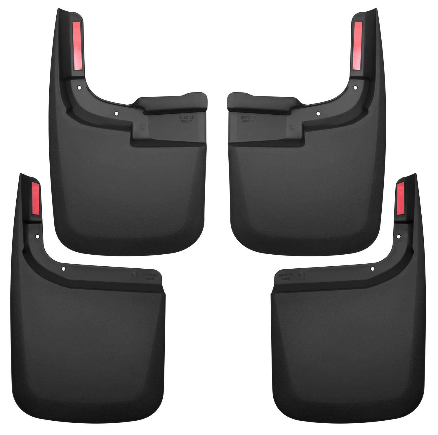Husky 58466 Liners Front And Rear Mud Guard Set 17-2020 Ford F150-Black
