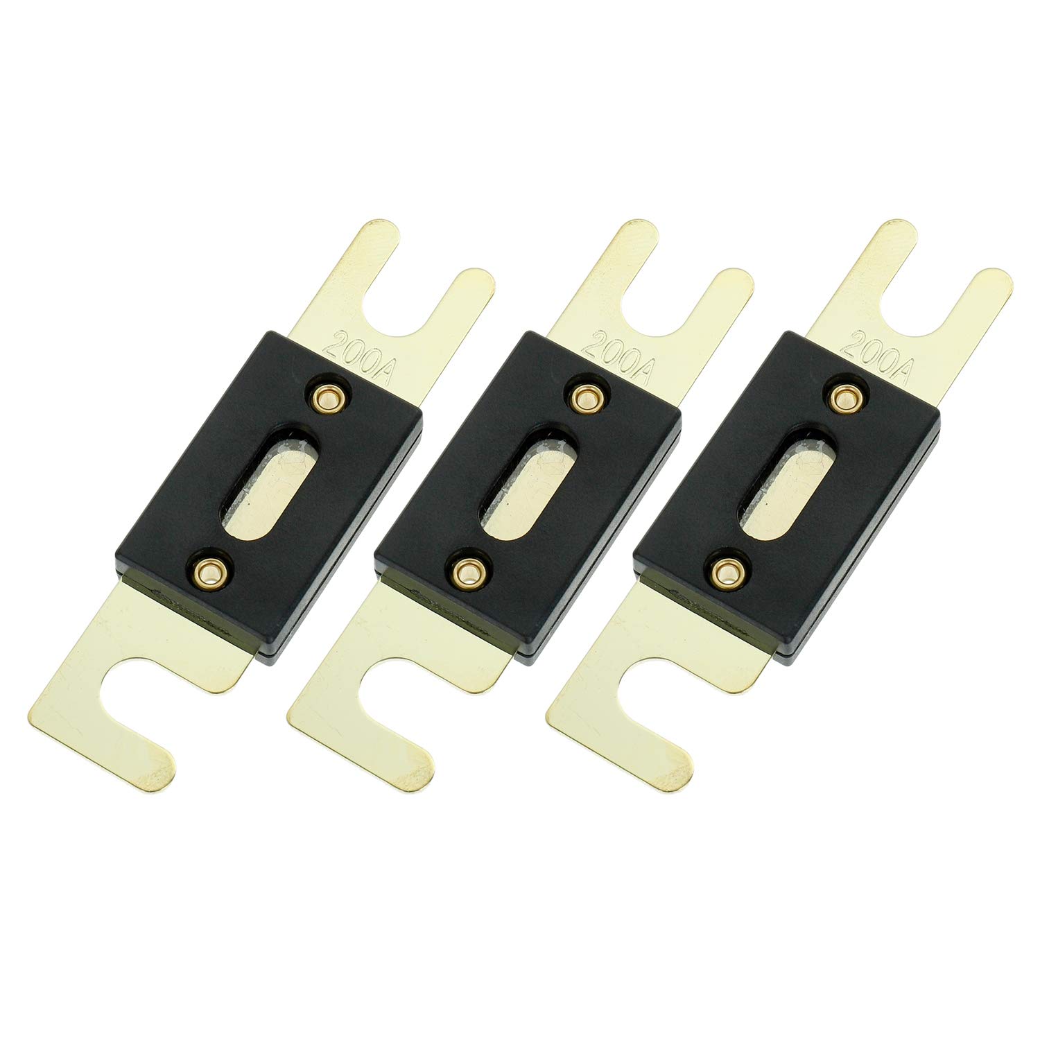 BOJACK 200 Amp 32 VDC ANL Blade Fuse for car Audio and Video System(Pack of 3)