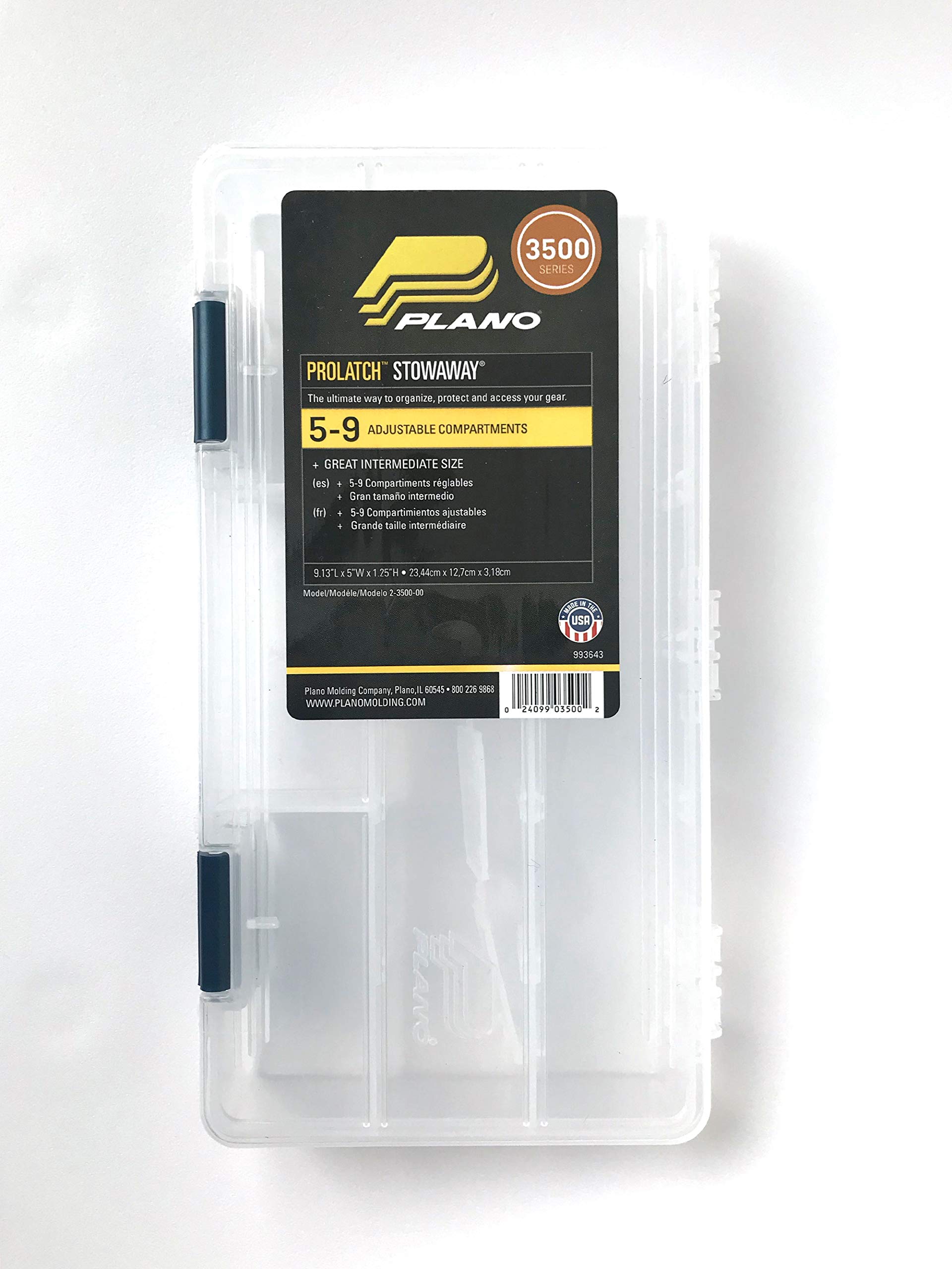 Plano Tackle Boxes,4 pack of 3500 Prolatch Stowaway Tackle Utility Boxes, Fishing Tackle Storage, blue