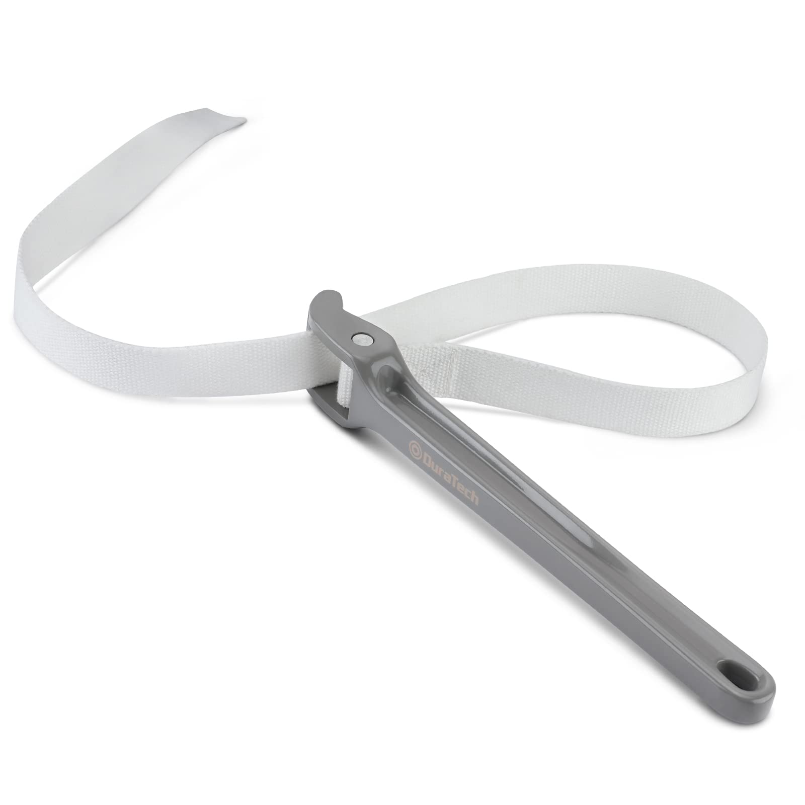 DURATECH Strap Wrench 12" Handle, Adjustable Nylon Strap Pipe Wrenches, Oil Filter Strap Opener Wrench