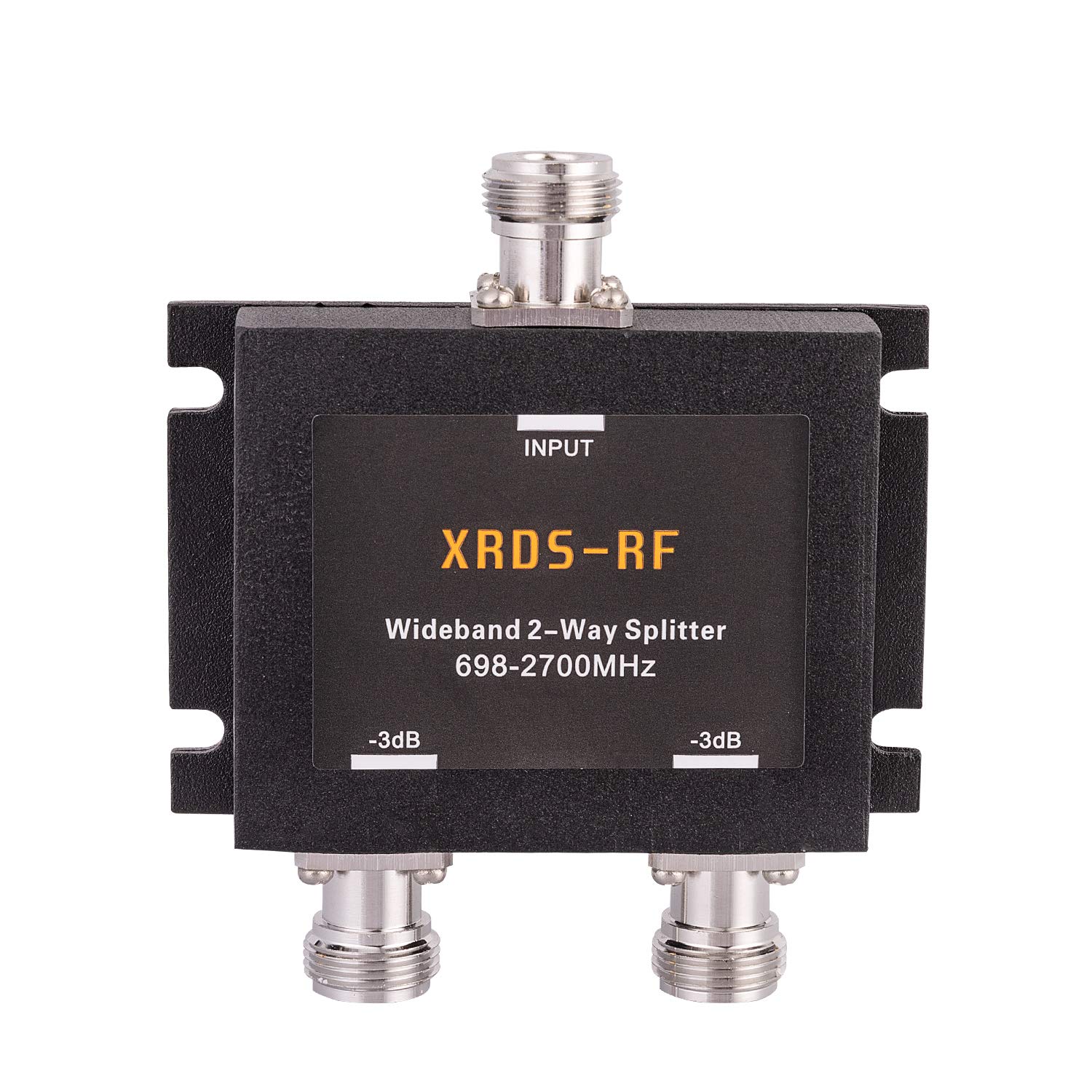 Wide-Band 2 Way Splitter-3dB N Type Female-50 Ohm Cellular Signal Splitter for 4G/LTE System by XRDS-RF (NOT for TV)