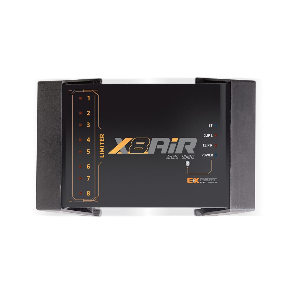 Banda Audiopart X8AiR DSP Car Audio Processor | 32-Bit/96kHz 8-Channel Car Audio DSP with 79-Band Equalizer, Bluetooth, App Control & Advanced Crossover for Premium Sound