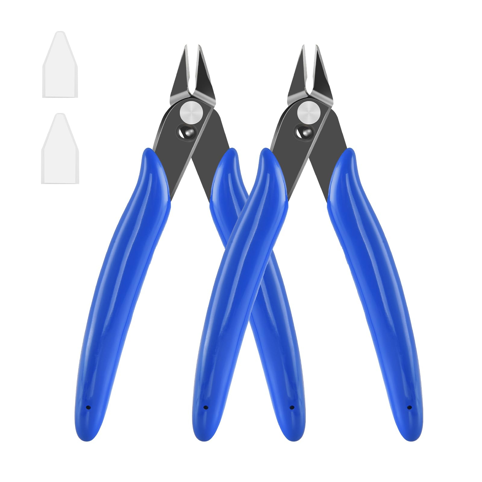 LBOKLING Micro Flush Cutter, 2-Pack Wire Cutters, 5“ Sharp Cutting Pliers