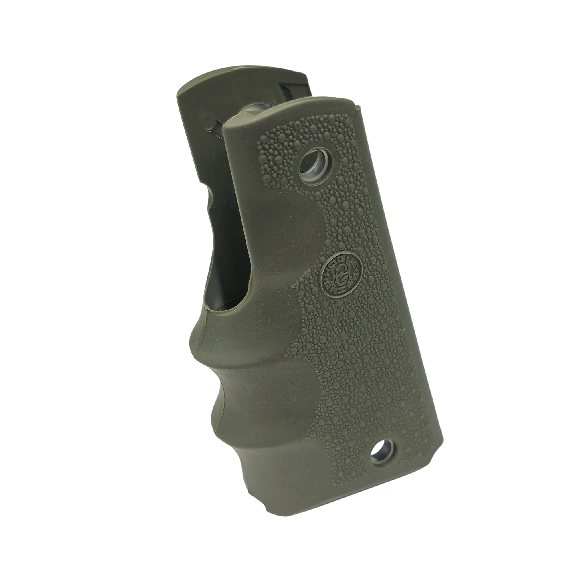 Hogue 45001 1911 Govt. Model: Cobblestone Rubber Grip With Finger Grooves