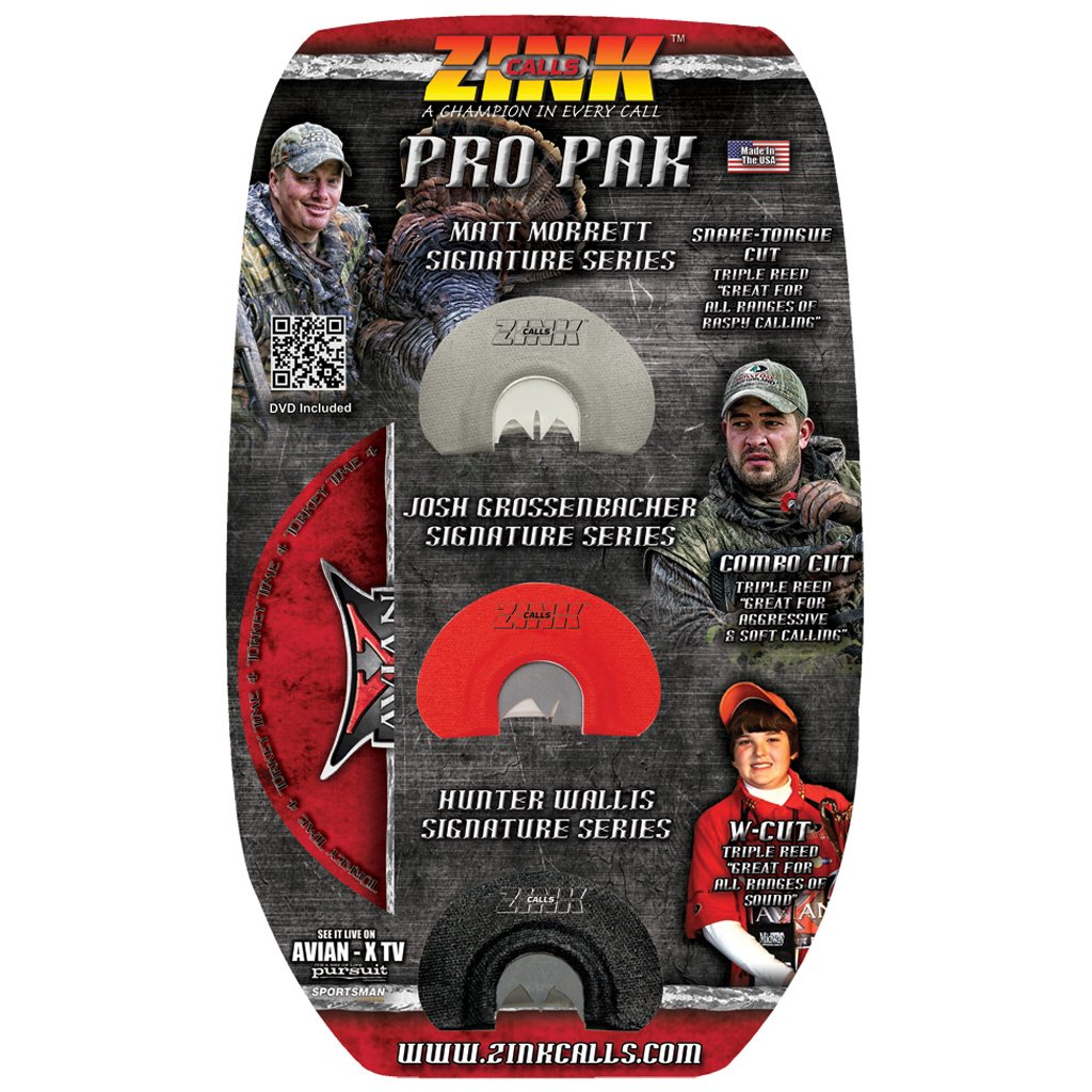 ZINK ZNK334 Pro Pak Turkey Calls  3 Pack