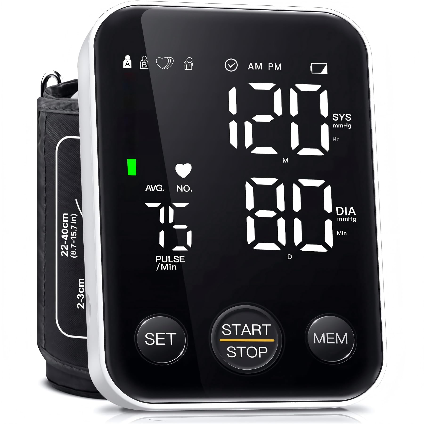 Oklar FDA Cleared Blood Pressure Monitor Upper Arm BP Machine for Home Use