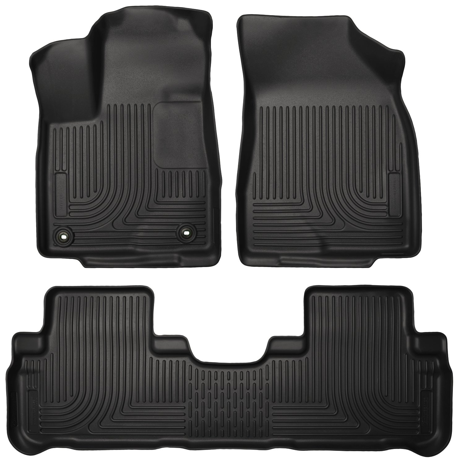 Husky 99601 Weatherbeater Front/2nd Seat Floor Liners For 2014-19 Toyota