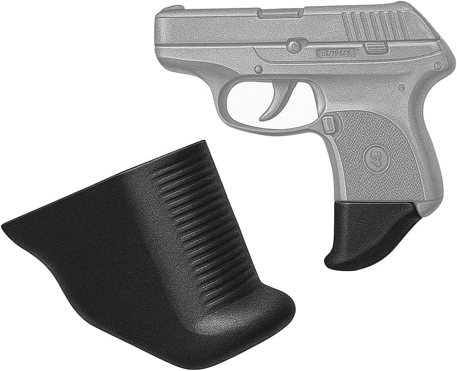 Extra Long 1.25 Grip Extension for Ruger LCP 380 & LCPII 380 - Black / 2 Pieces