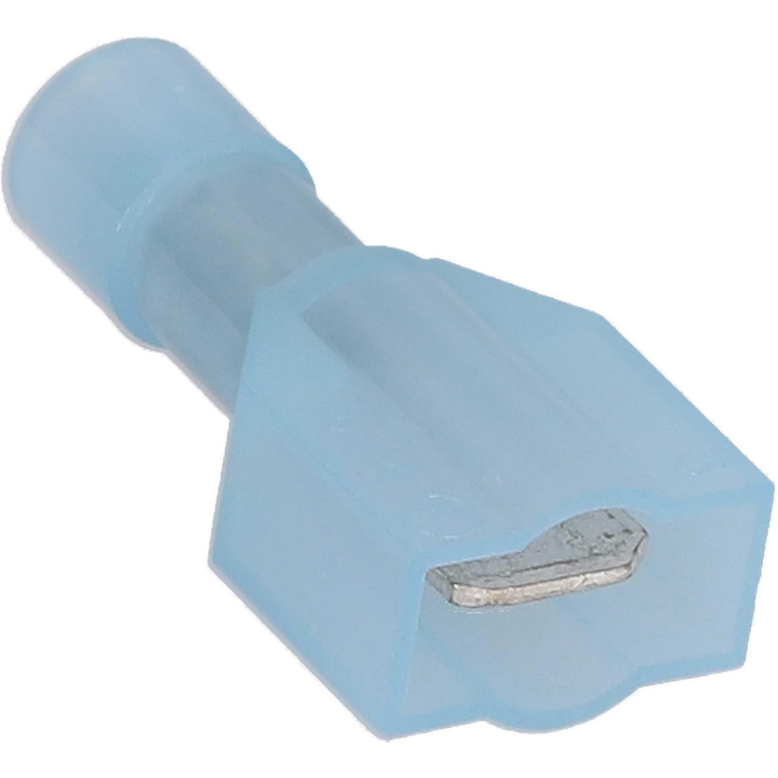 Install Bay BNMD250F Fully Insulated Nylon Male Connector 16/14 Gauge .250, Blue (100-Pack)