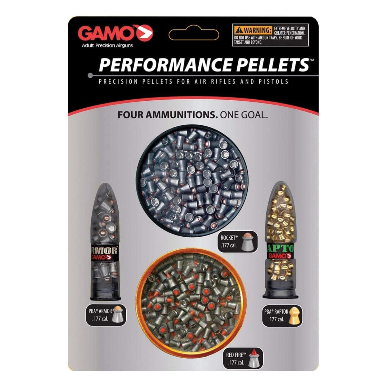 Gamo 632092854 High Performance .177 cal. Pellets - Combo Pack