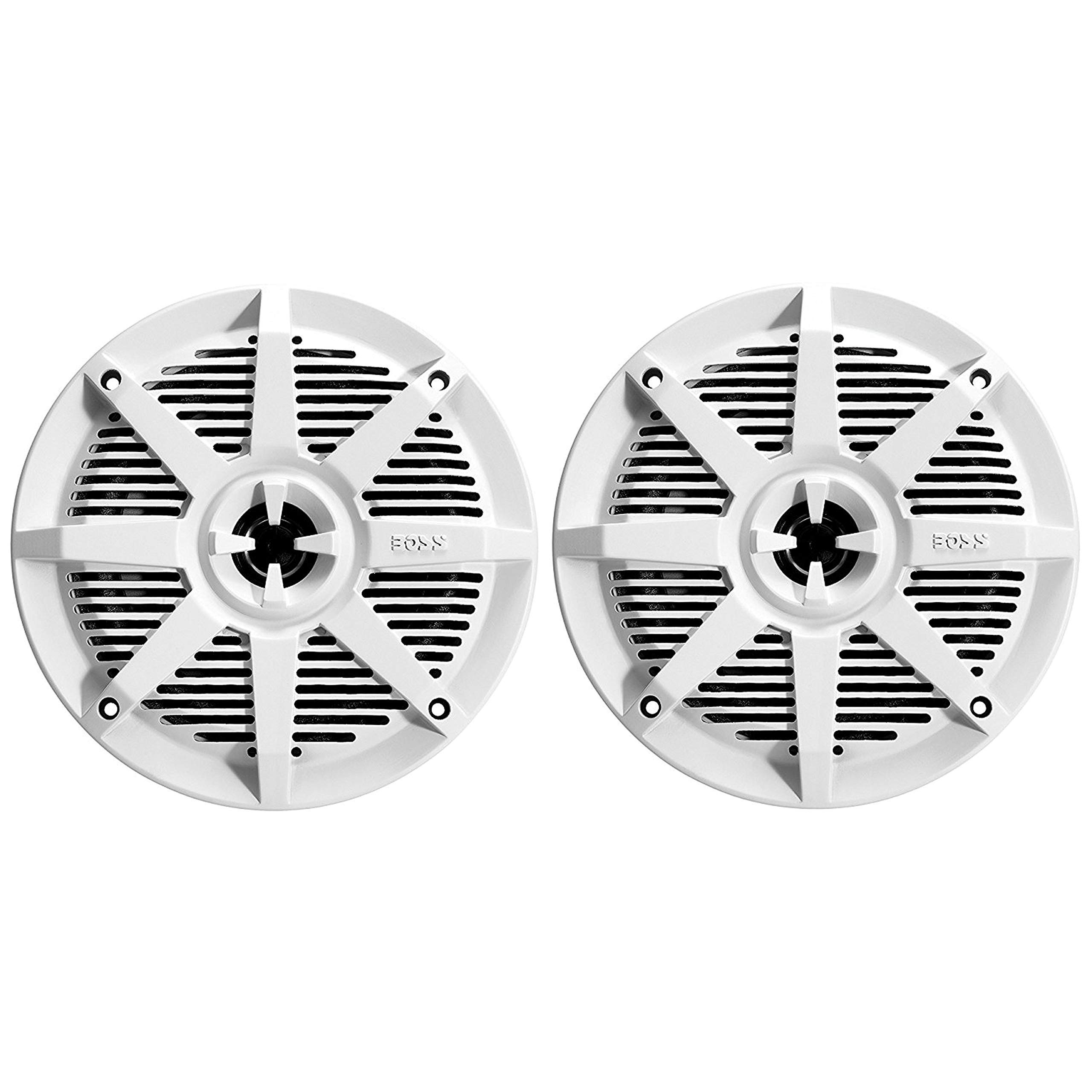 Boss MR52W 5.25" 2-Way Coaxial Marine Speaker 150W White Pair