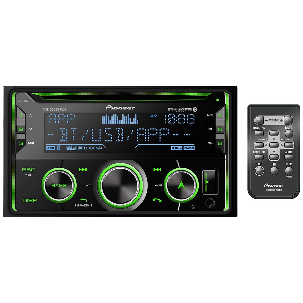 Pioneer FHS720BS Double Din CD Receiver with Bluetooth