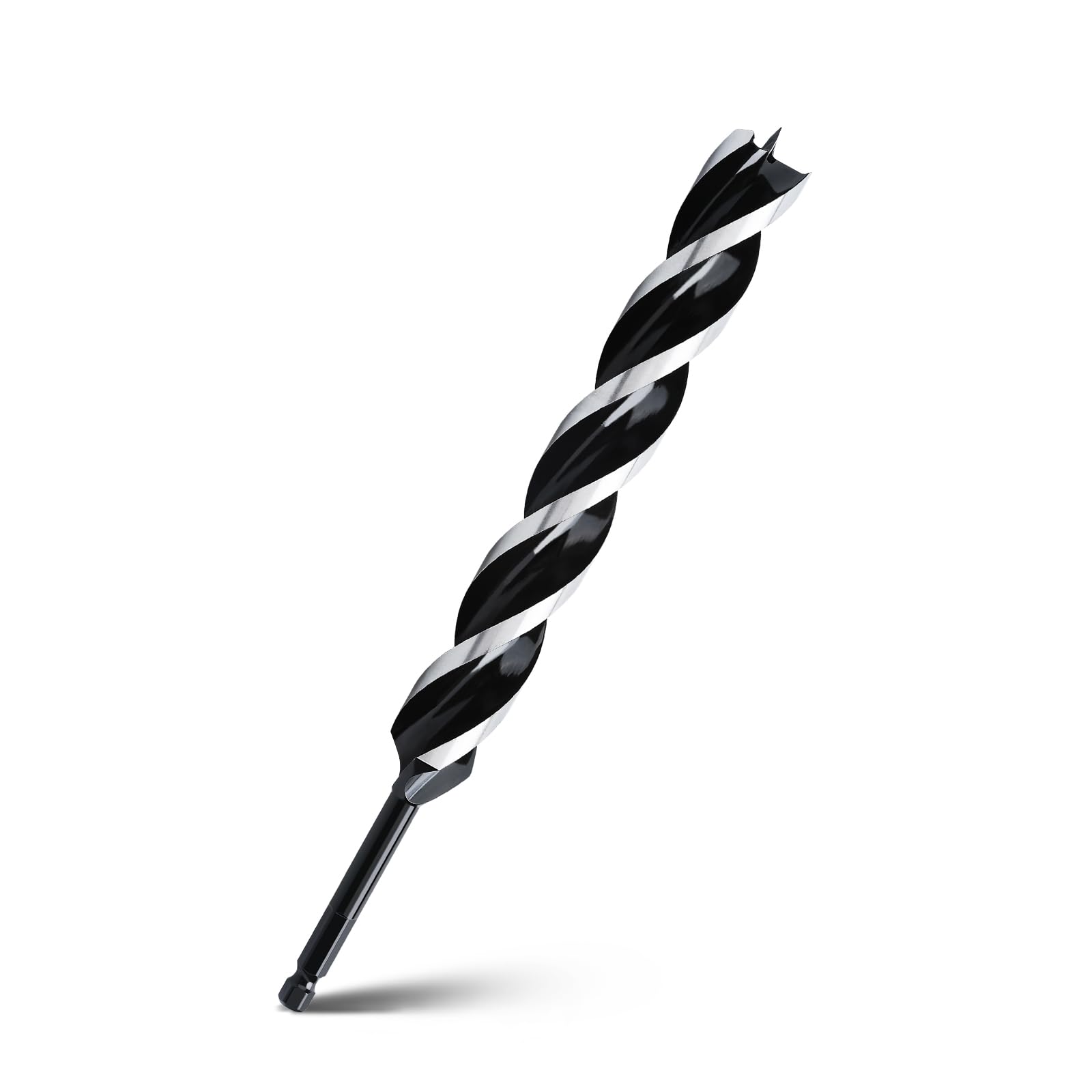 WOBLLMX 1" x 12" Auger Drill Bit for Wood,Hex Shank Tri Flute Drill Bit