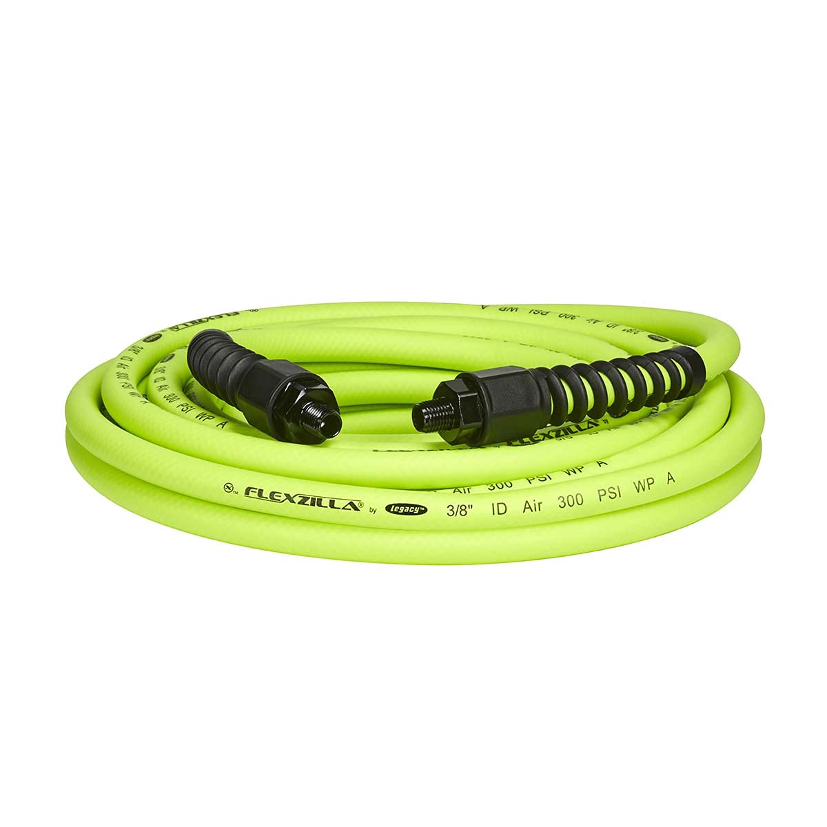 Flexzilla HFZP3825YW2 Pro Air Hose 3/8In X 25Ft 1/4In MNPT Fittings