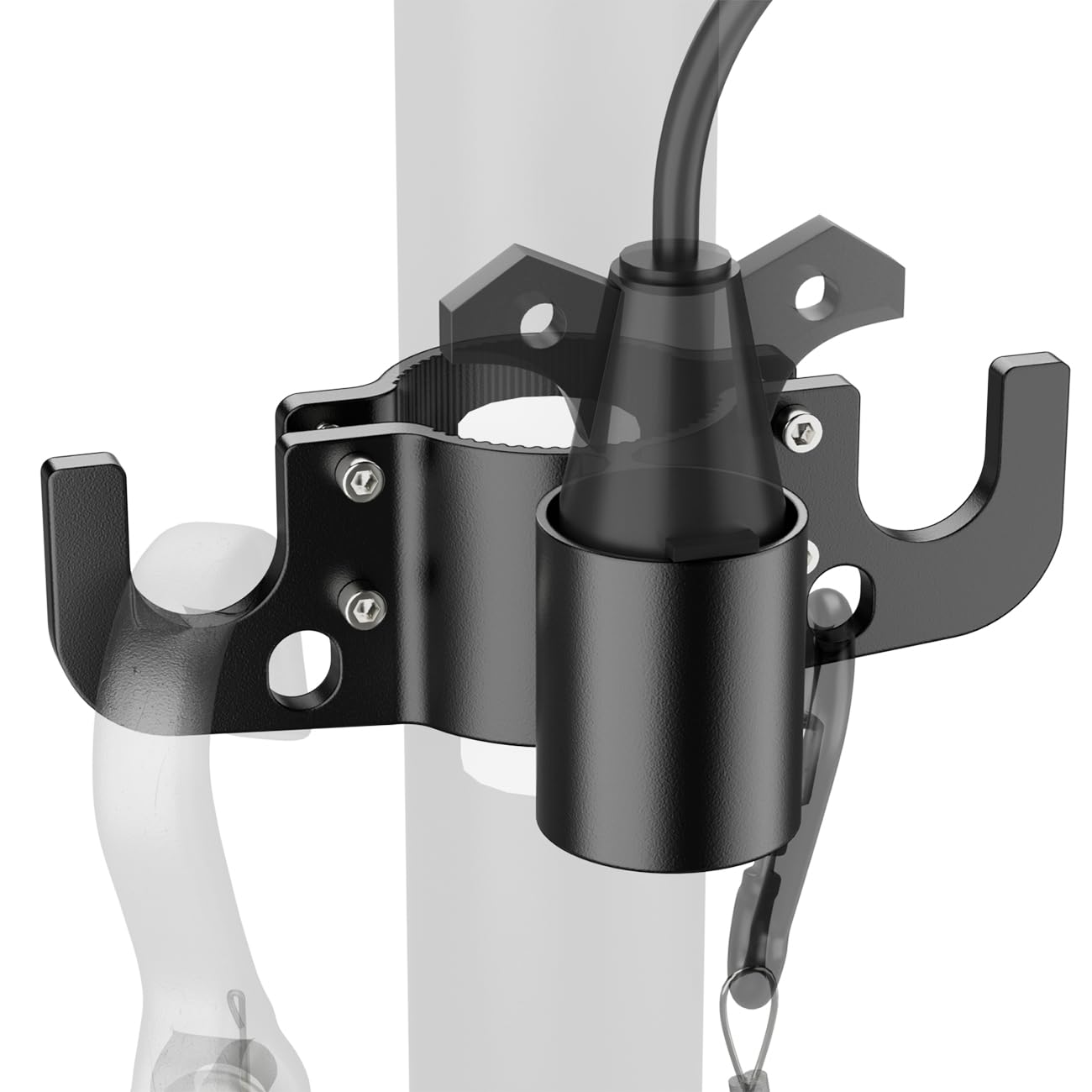 Safoner Aluminum Towing Chain Holder with Trailer 7-Way Plug Organizer