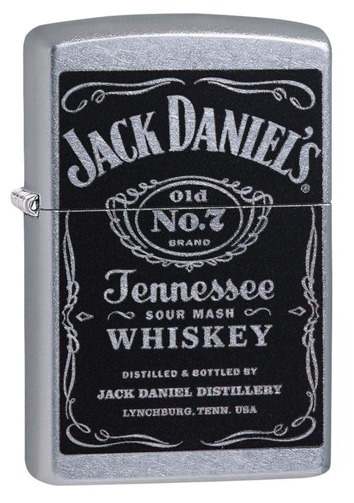 Zippo 24779 Windproof Lighter Jack Daniels Label, Street Chrome Finish
