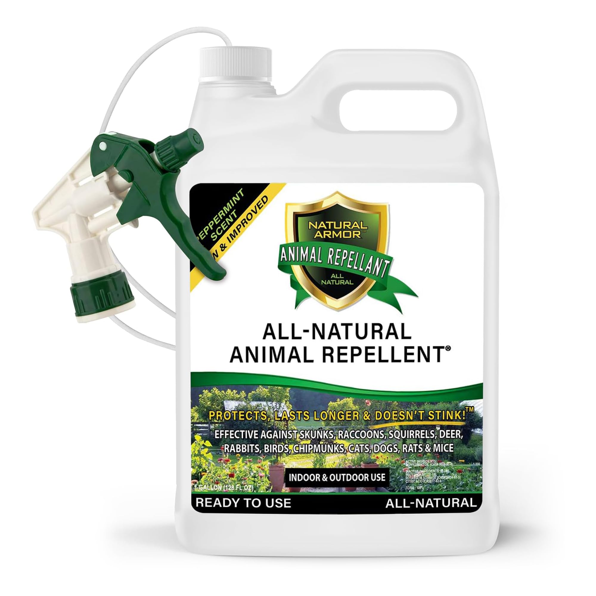 Natural Armor Animal & Rodent Repellent Spray - 128 Fl Oz Gallon
