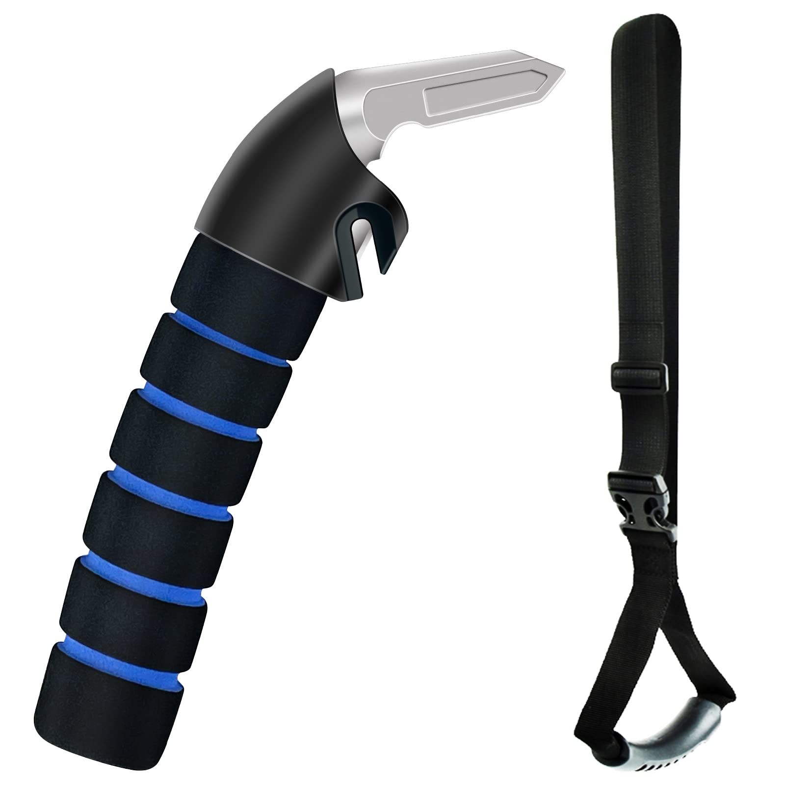 KOUNATSURI Car Handle Assist for Elderly Car Door Handle Multifunction Handle Car Door Latch Handle for Seniors and Handicapped(Blue)