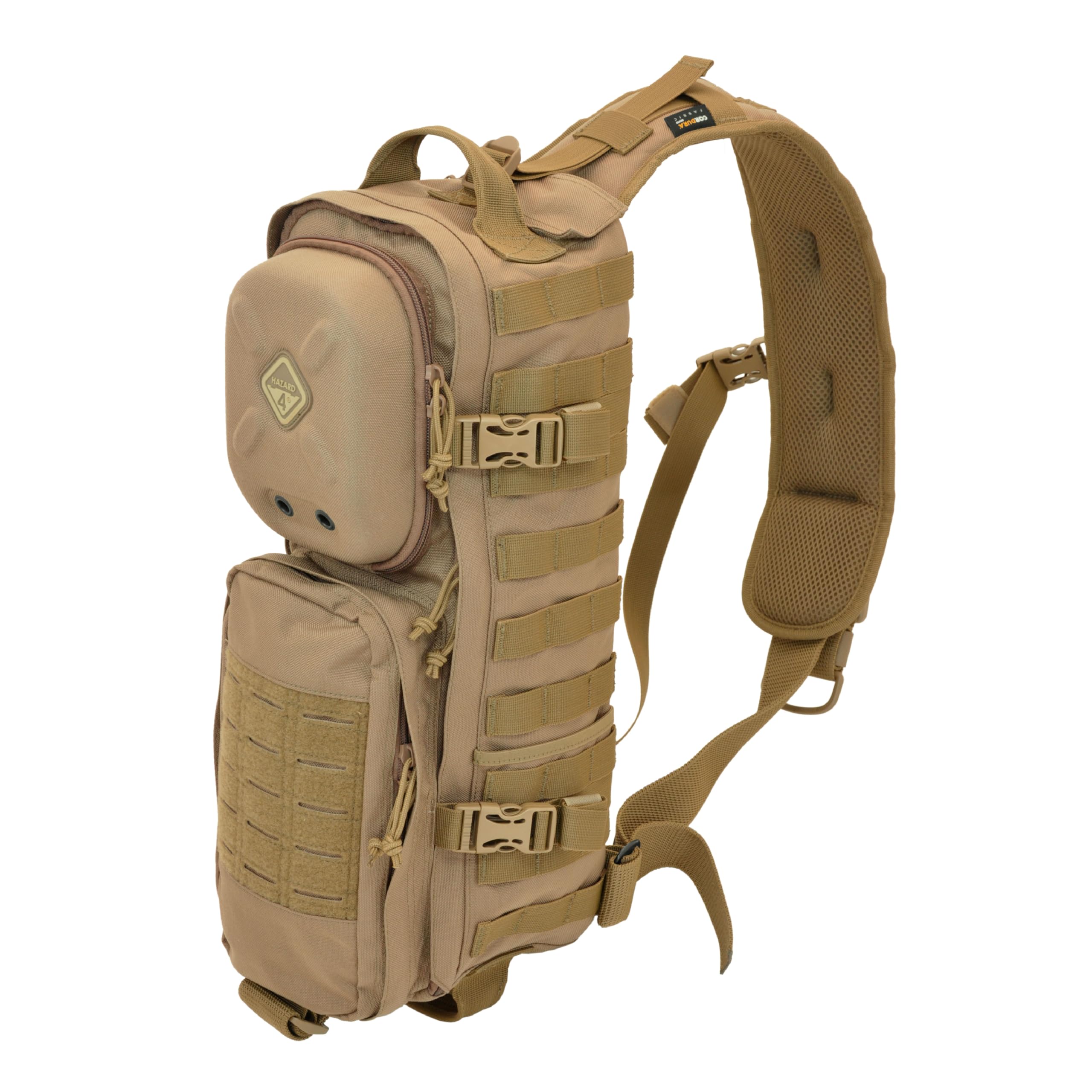 HAZARD 4 Plan-B '17 Sling Pack – Crossbody EDC Bag for Travel, Hiking & Everyday Carry, 11.8L, Coyote