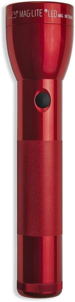 Maglite ML300LS2035 2 Cell D Led Flashlight Red-Gift Box