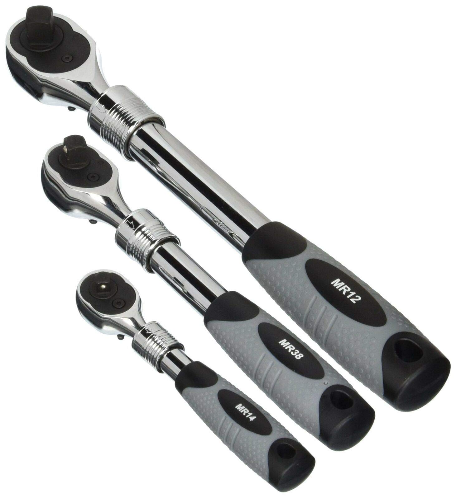 EZ RED MR482 Extendable Monster Ratchet 3 Piece 1/4 1/2 3/8