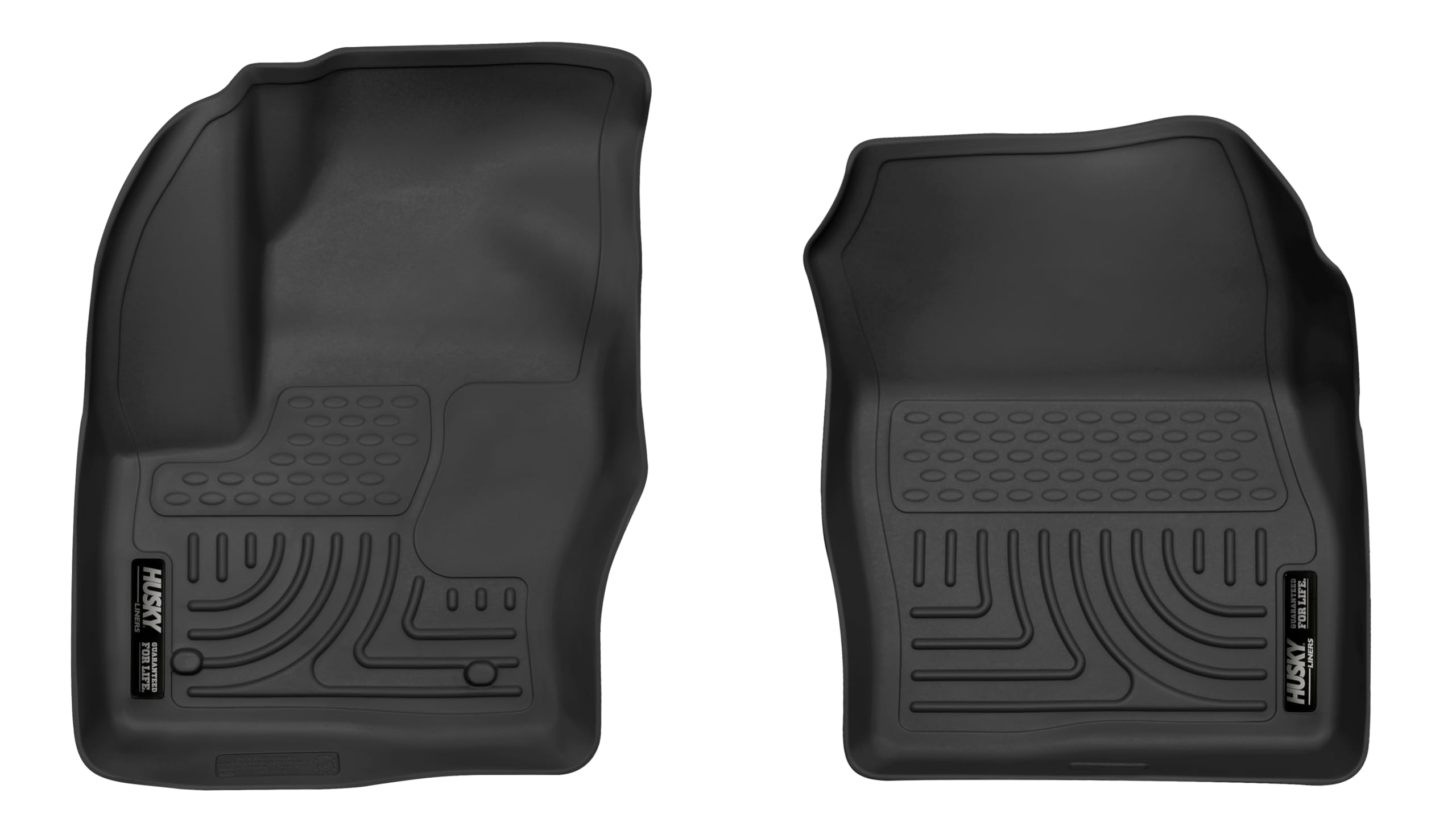 Husky Liners X-act Contour Floor Mats | Fits 2013-2018 Ford C-Max; 2013-2019 Ford Escape | Front Row, 2-pc Black - 55731