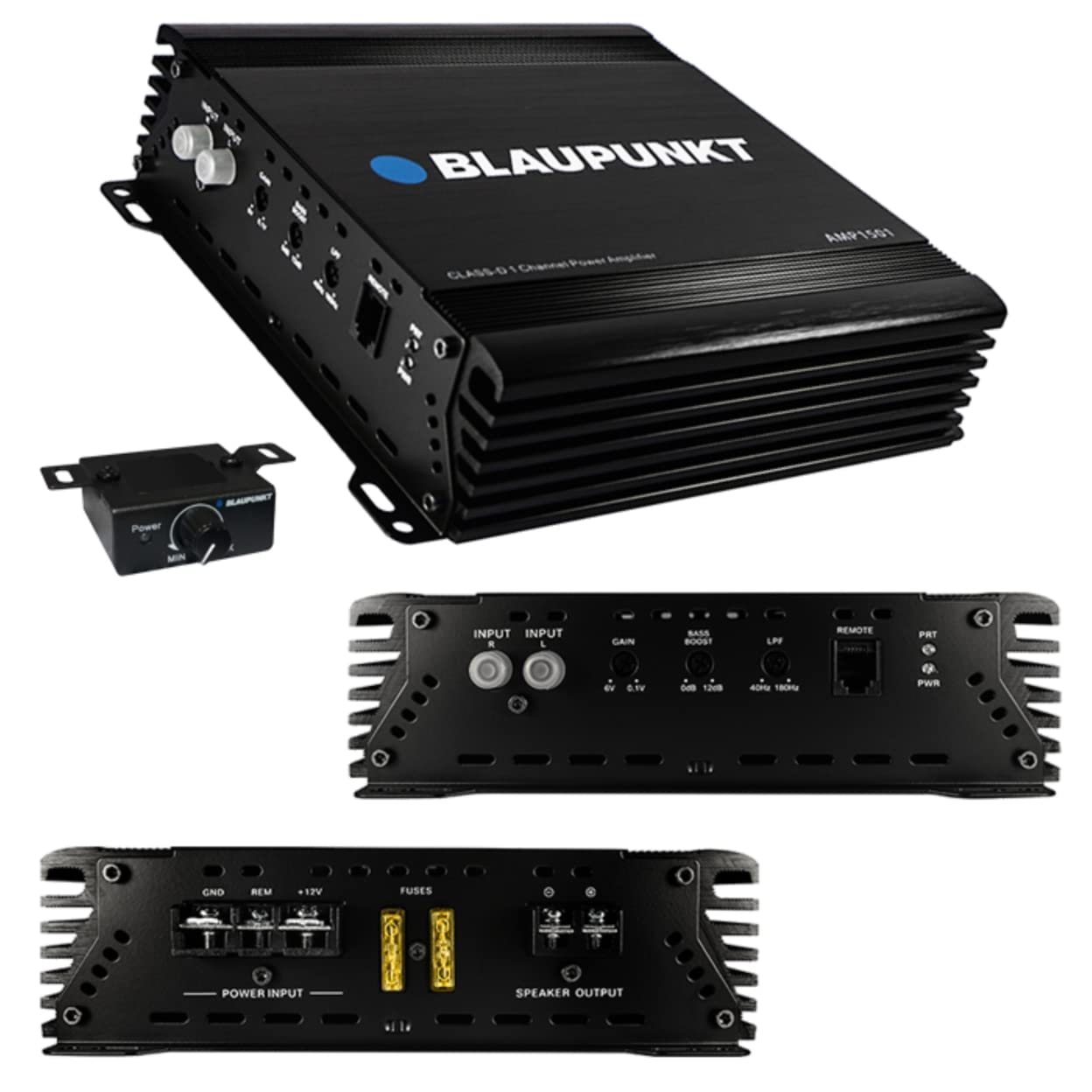 Blaupunkt AMP1500M Monoblock Amplifier, 200W RMS/1500W MAX
