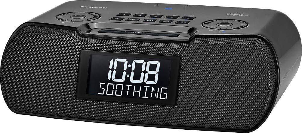 SANGEAN SNGRCR30 RCR-30 AM/FM Clock Radio with Bluetooth and Sound Soother
