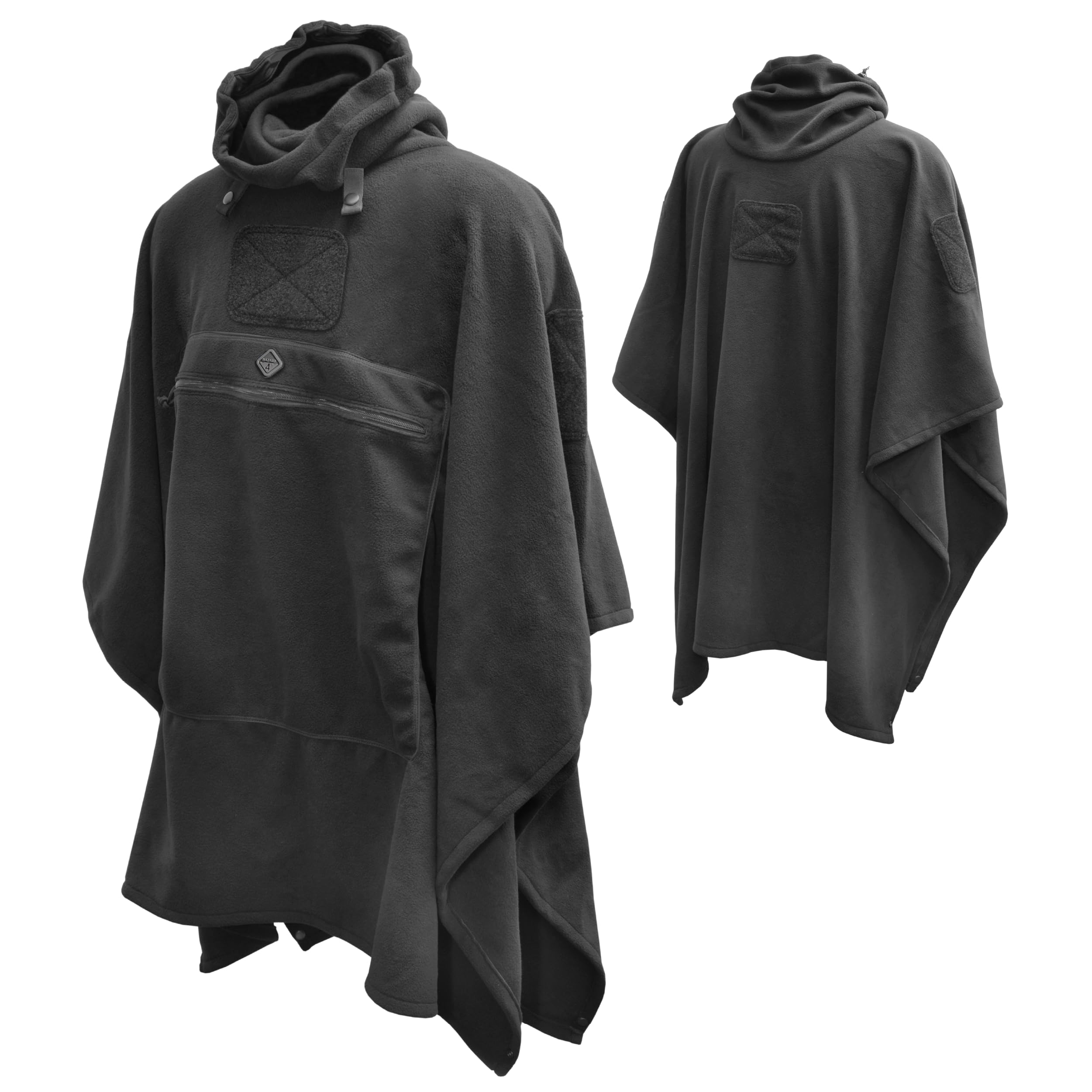 HAZARD 4 Ultra-Plush Packable Fleece Poncho – Cold-Weather Insulation with Adjustable High-Neck Gaiter, Wind-Resistant Outdoor Poncho, Compatible with the PonchoVilla Layering System