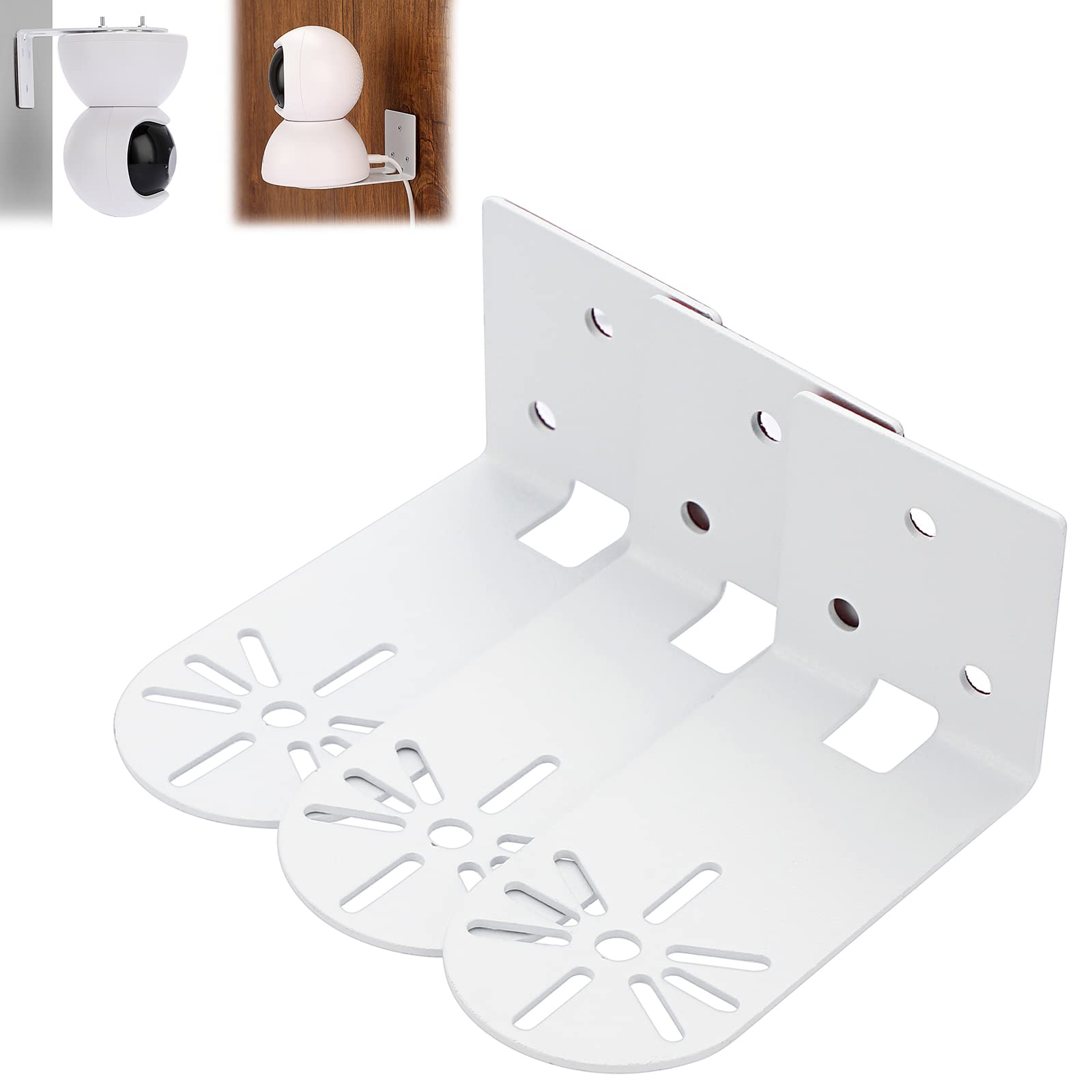 Universal Small Floating Shelf for Security Cameras, Speakers,White