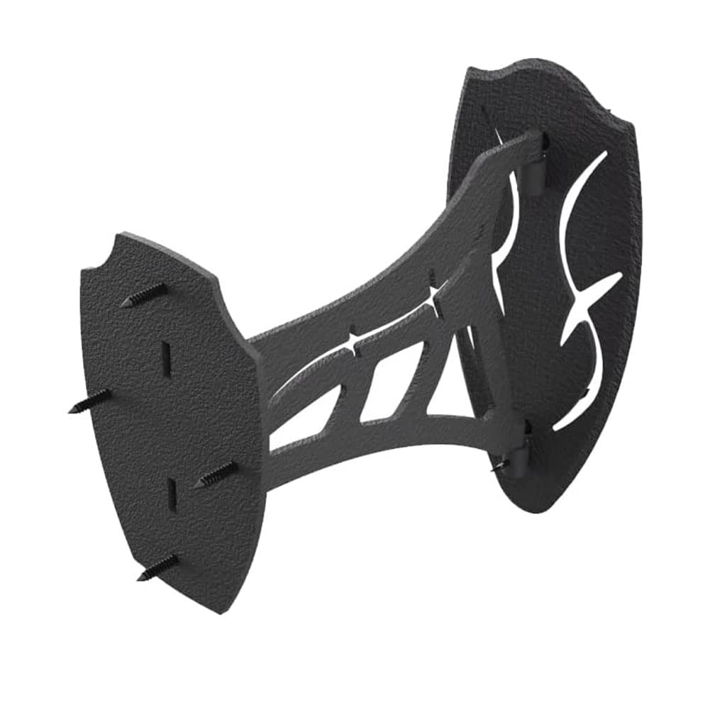 Skull Hooker Small/Medium Game Steel Powder-Coated Dual Shoulder Mount with 8-inch Swing Arm, Black