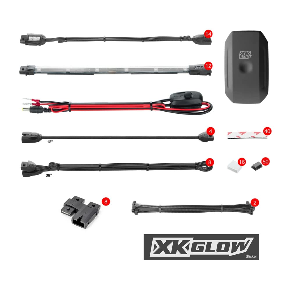 XKGlow KSMOTOPRO Motorcycle Professional LED Accent Light Kit